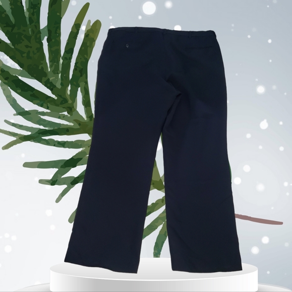 Vintage Perma Prest Full Fit 100% Trevira Polyester Flexslax Dress Pants 40x30 - Picture 2 of 6